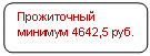 Скругленный прямоугольник: Прожиточный минимум 4642,5 руб.
