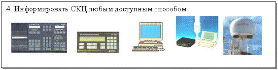 Подпись: 4. Информировать СКЦ любым доступным способом.