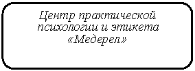 Скругленный прямоугольник: Центр практической
психологии и этикета
«Медерел»