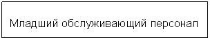 Блок-схема: процесс: Младший обслуживающий персонал