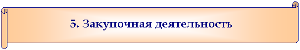 Горизонтальный свиток: 5. Закупочная деятельность