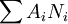 \sum A_i N_i