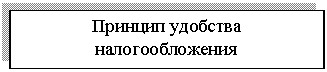 Подпись: Принцип удобства налогообложения