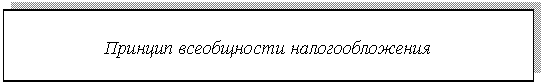 Подпись: Принцип всеобщности налогообложения