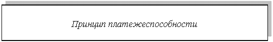 Подпись: Принцип платежеспособности