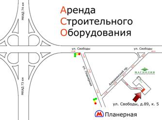 Схема проезда Северо-Западное отделение