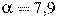 \alpha=7{,}9