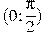 (0;\frac{\pi}{2})