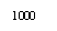 �������: 1000