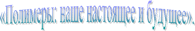 «Полимеры: наше настоящее и будущее».