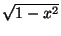 $ \sqrt{1-x^2}$