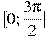 [0;\frac{3\pi }{2}]