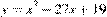 y=x^3 -27x+19