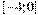 [-4;0]