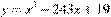 y=x^3 -243x+19