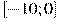 [-10;0]