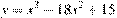 y=x^3 -18x^2+15