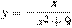 y=-\frac{x}{x^2 +9}