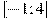 [-1;4]