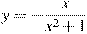 y=-\frac{x}{x^2+1}