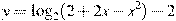 y=\log_2(2+2x-x^2)-2