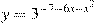 y=3^{-7-6x-x^2}