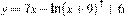 y=7x-\ln(x+9)^{7}+6