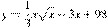 y=\frac{1}{3}x\sqrt{x} -3x+98