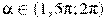 \alpha \in (1,5\pi; 2\pi )