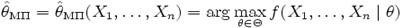 \hat{\theta}_{\mathrm{M\Pi}}