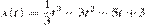 x(t)=\frac{1}{3}t^3-3t^2-5t+3