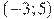 (-3;5)