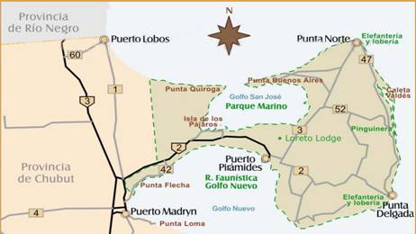 Mapa de Peninsula