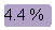 ����������� �������������: 4.4 %