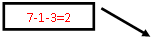 ������� 2: 7-1-3=2



