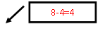 ������� 2: 8-4=4