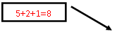 ������� 2: 5+2+1=8