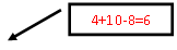 ������� 2: 4+10-8=6