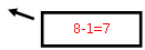 ������� 2: 8-1=7
