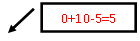 ������� 2: 0+10-5=5