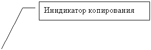 Выноска 3: Инндикатор копирования