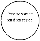 Овал: Экономиче-ский инте-рес