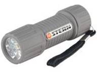 Фонарь светодиодный, серый корпус с мягким покрытие, 9 Led, 3хААА// STERN
