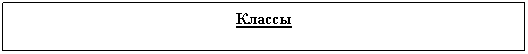Подпись: Классы