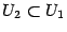 $ U_2\sbs U_1$