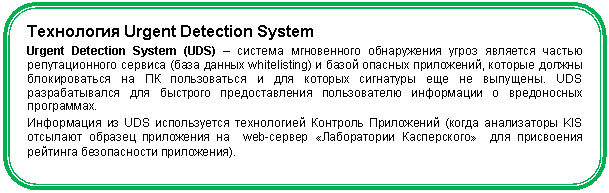 ����������� �������������: ���������� Urgent Detection System

Urgent Detection System (UDS) � ������� ����������� ����������� ����� �������� ������ �������������� ������� (<a title=