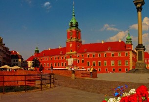 варшава, здание, каменный, дизайн, архитектура, стиль