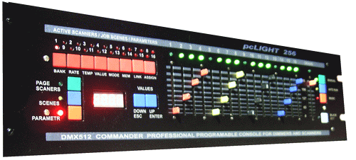 Вид пульта pcLIGHT 256