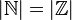 |{\mathbb N}|=|\mathbb Z|