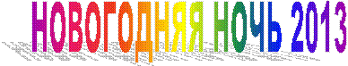 НОВОГОДНЯЯ НОЧЬ 2013
